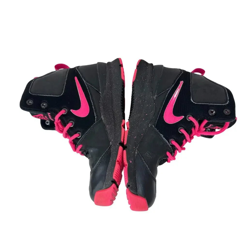 Nike Stasis ACG‎ High Sneakers Youth Size 3.5 Black Pink Logo Lace Up 685610-002